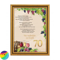 Voščilo za 70 let - Vino